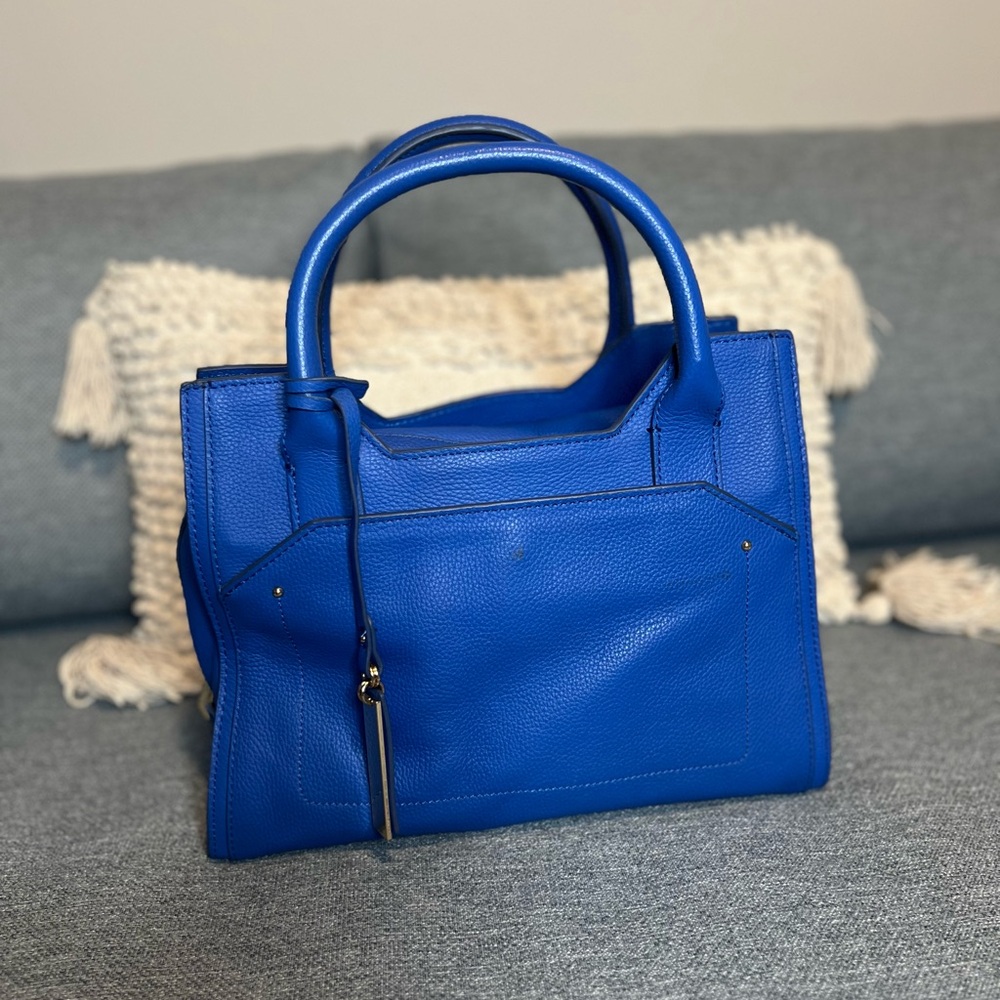 Blue Vince Camuto top handle bag
